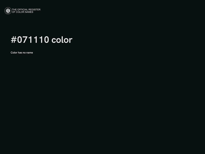 #071110 color image