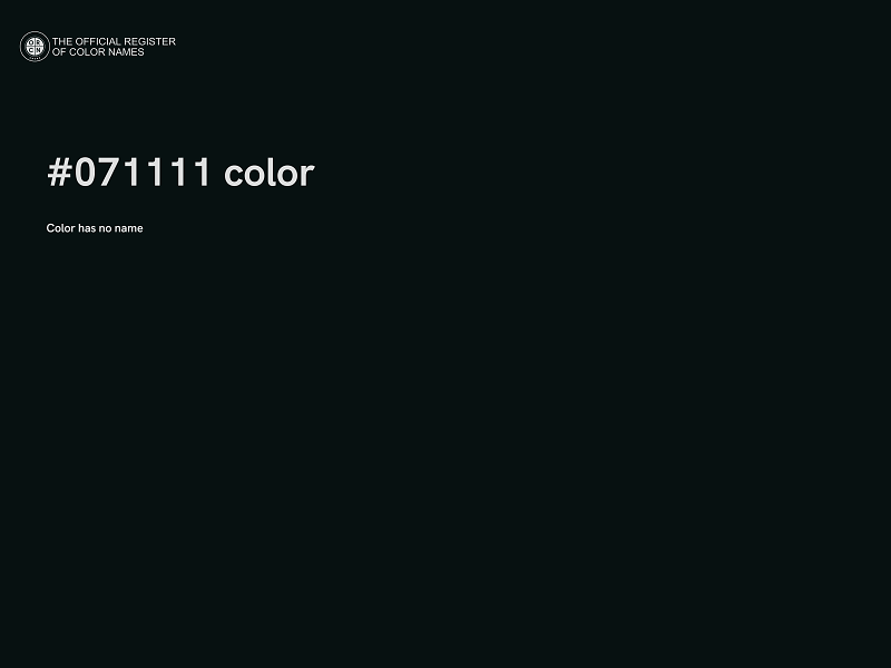 #071111 color image