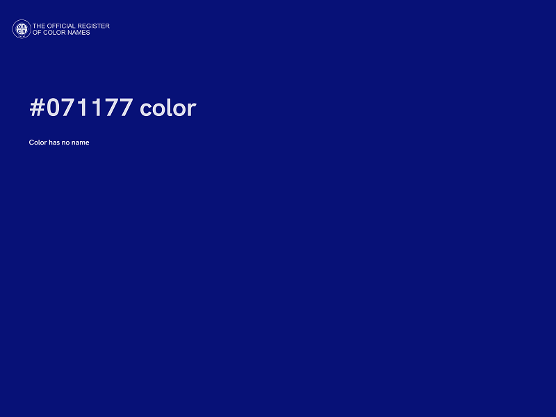 #071177 color image
