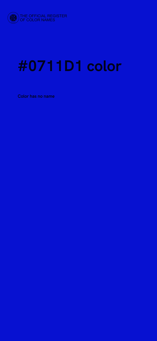 #0711D1 color image