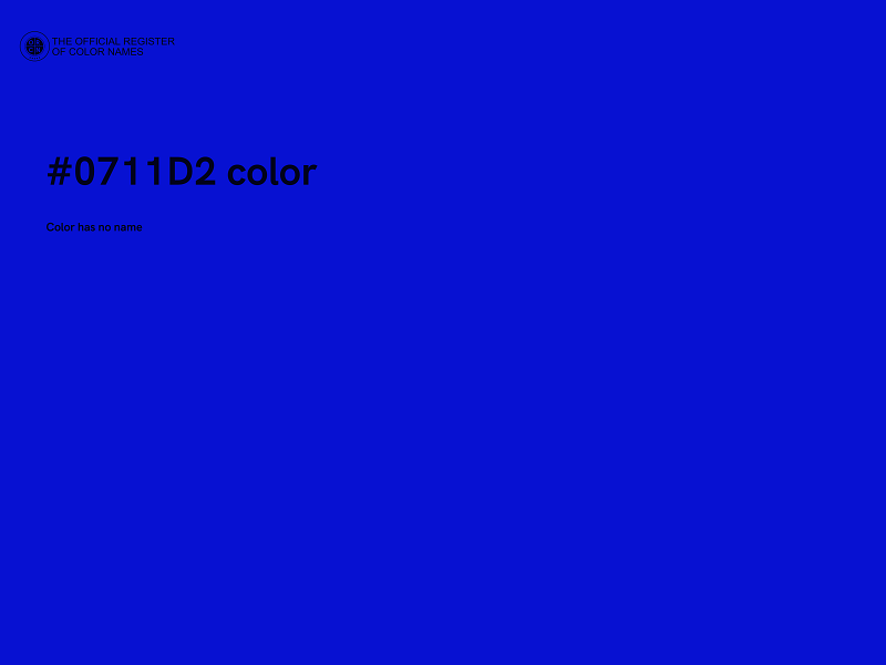 #0711D2 color image