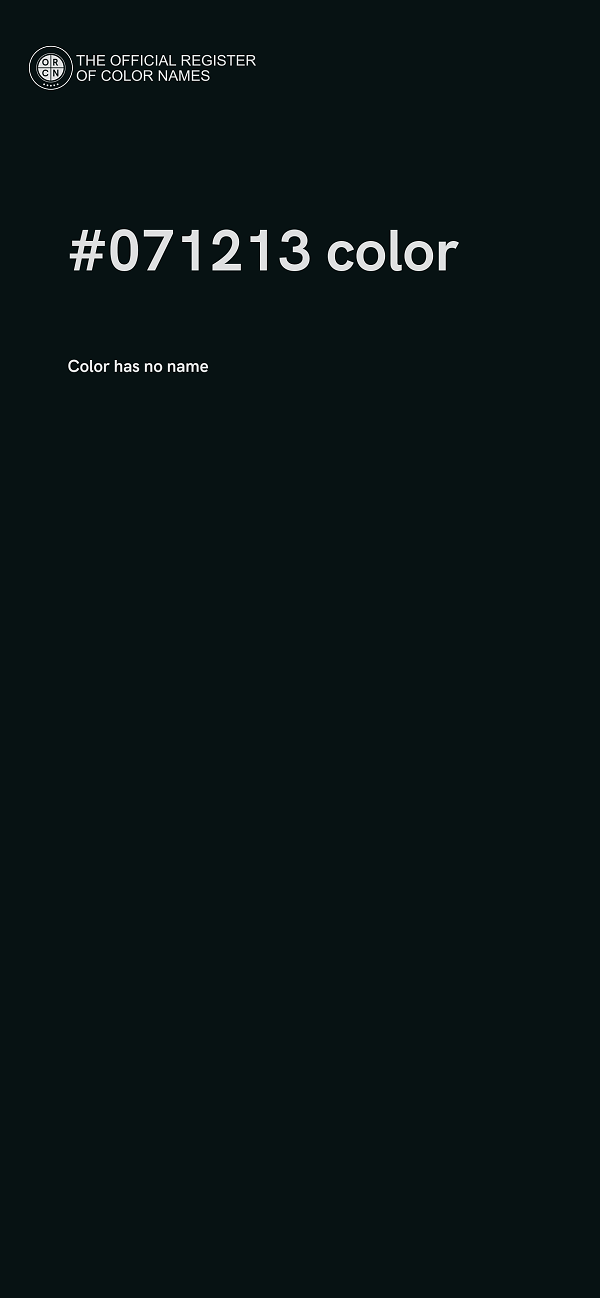 #071213 color image