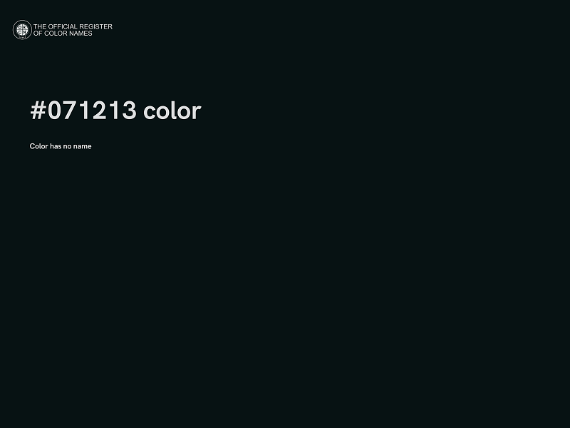 #071213 color image