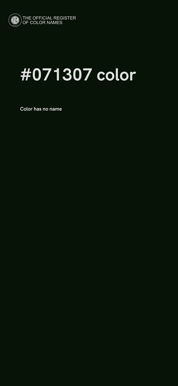 #071307 color image