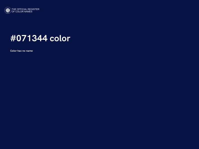 #071344 color image