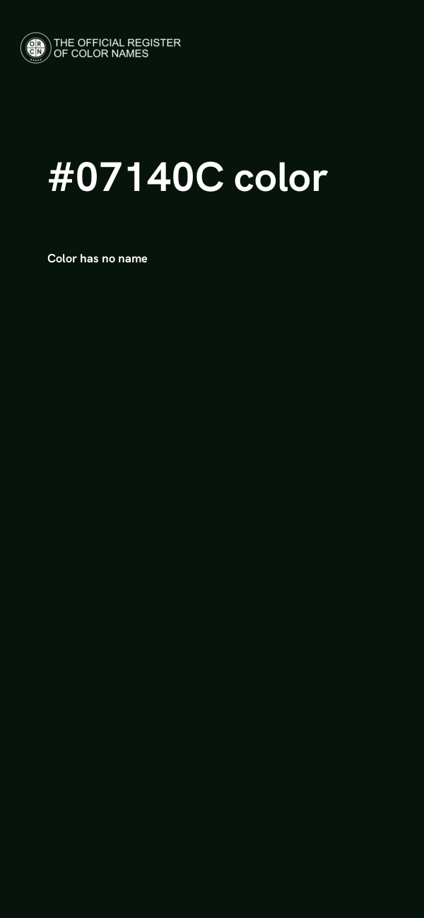 #07140C color image
