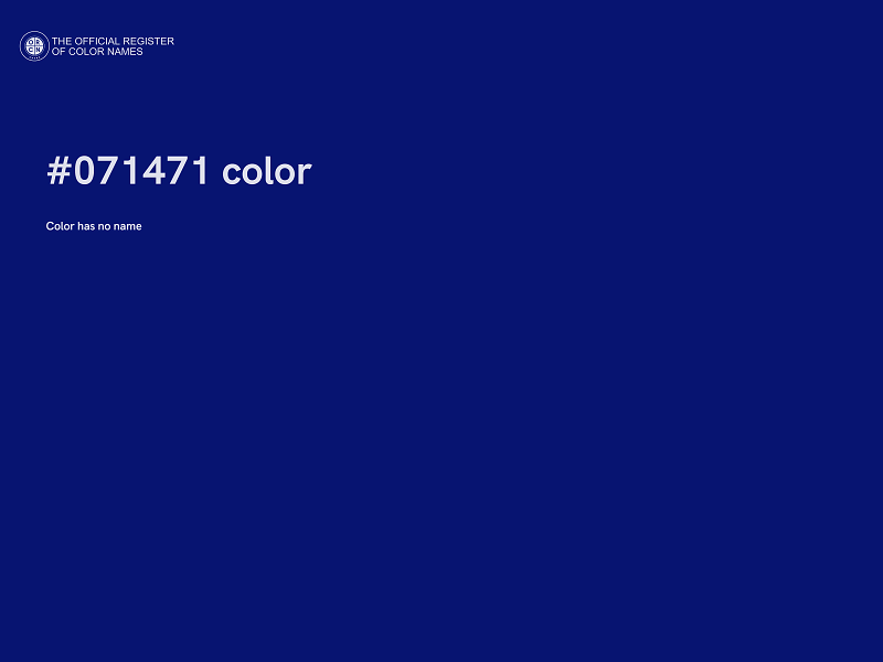 #071471 color image