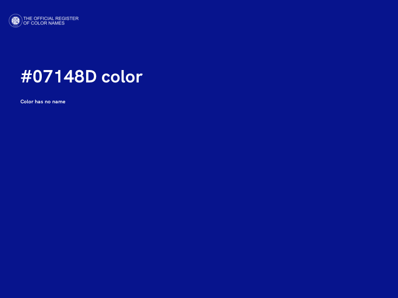 #07148D color image