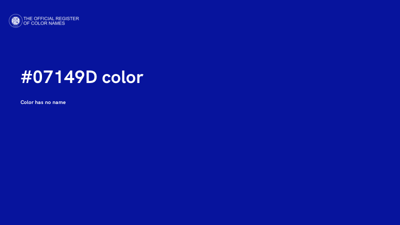 #07149D color image