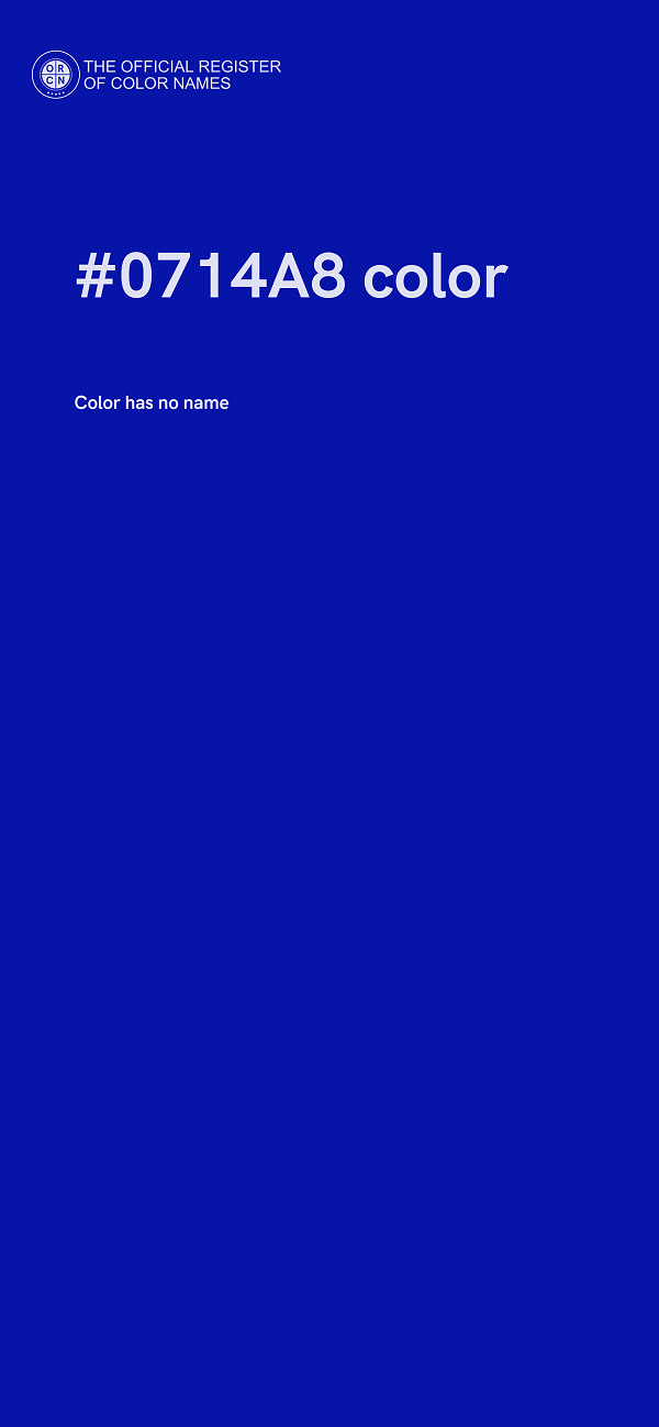 #0714A8 color image