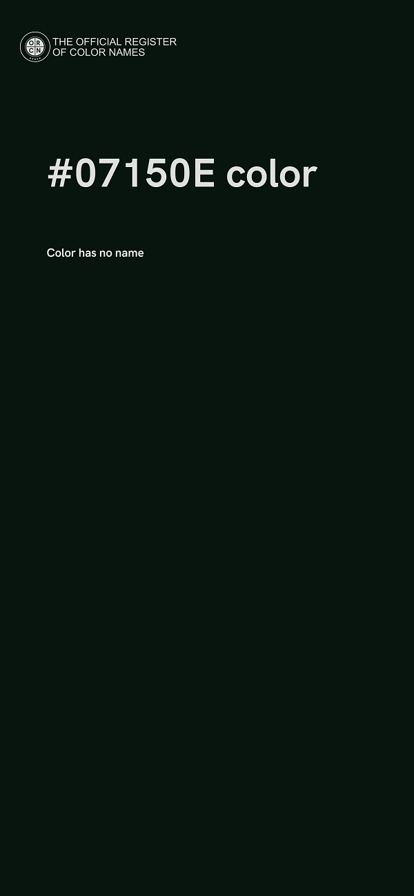 #07150E color image