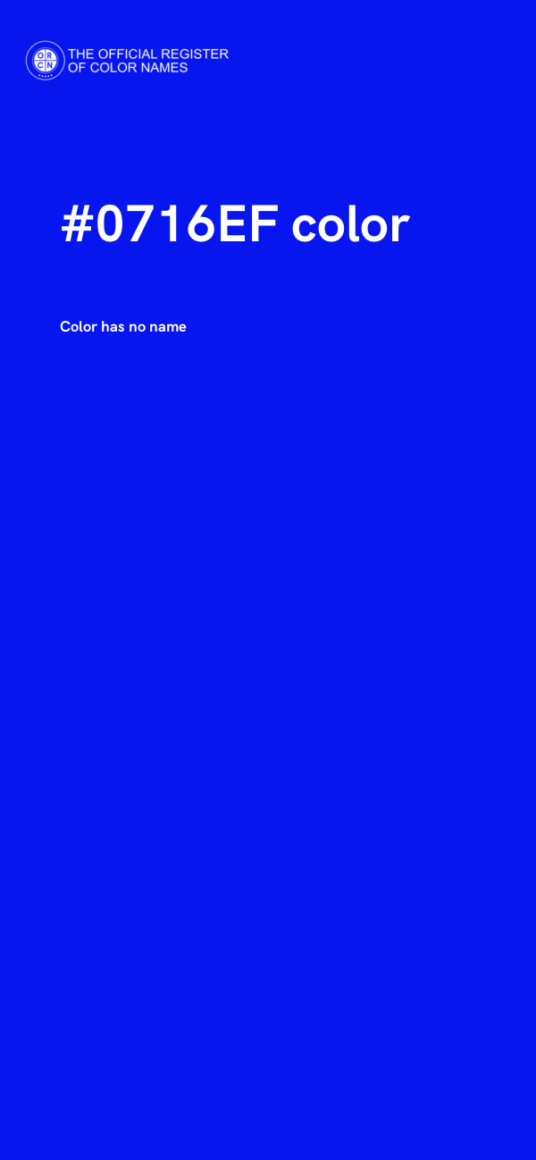 #0716EF color image