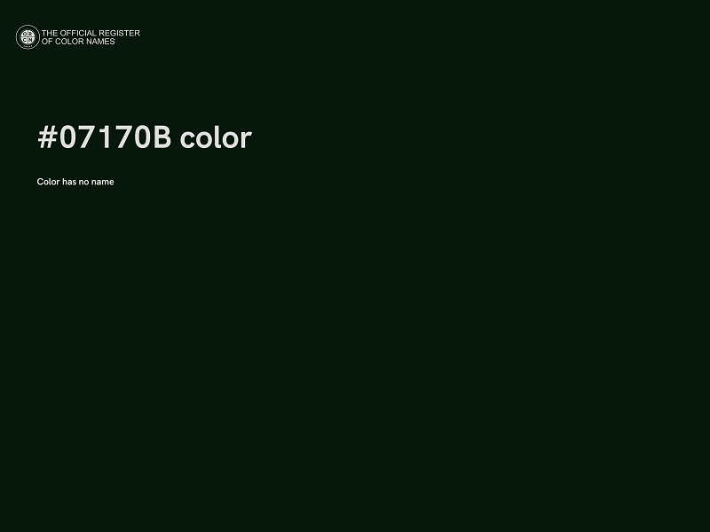 #07170B color image