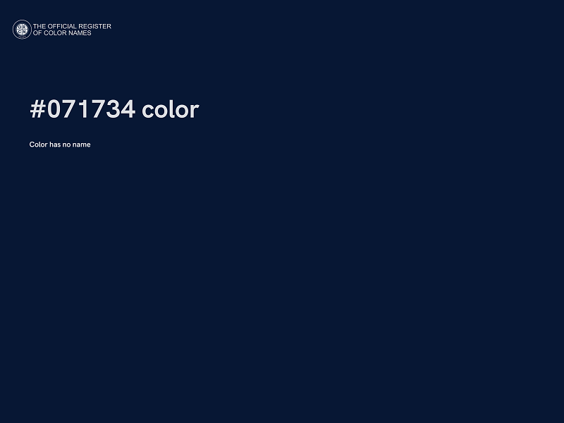 #071734 color image
