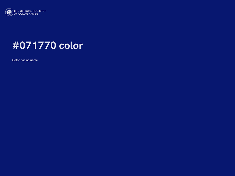 #071770 color image