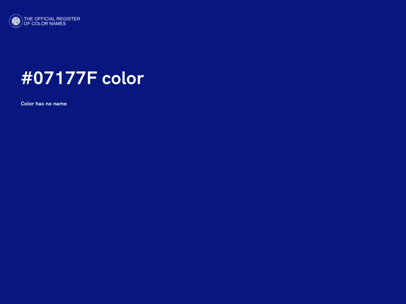 #07177F color image