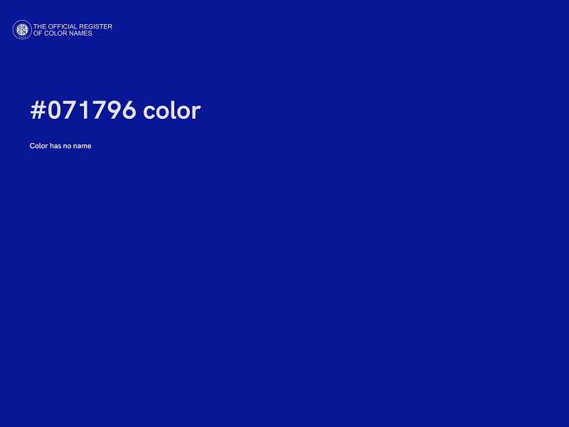 #071796 color image