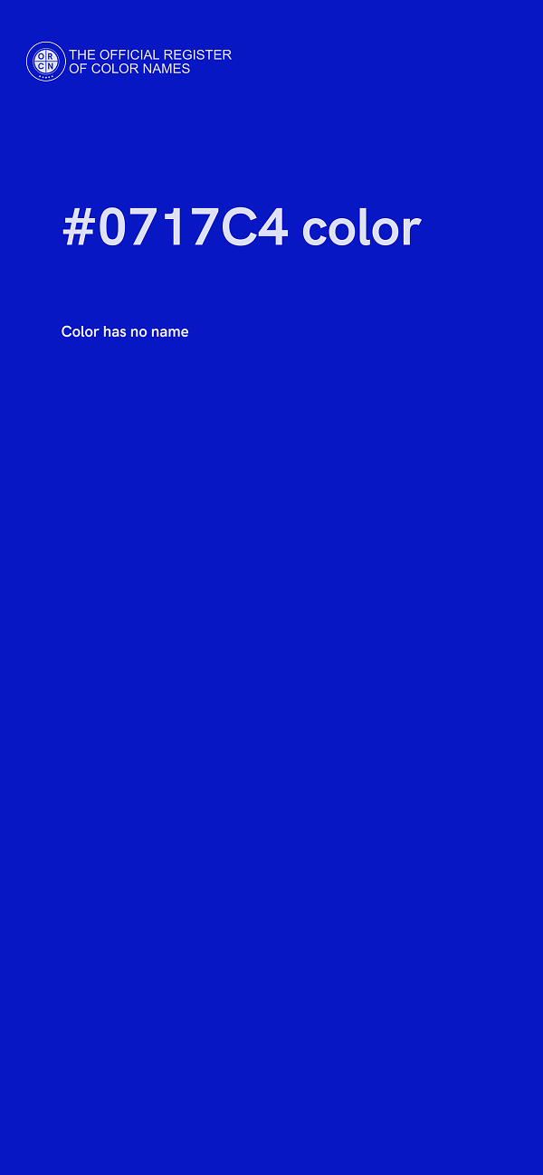 #0717C4 color image