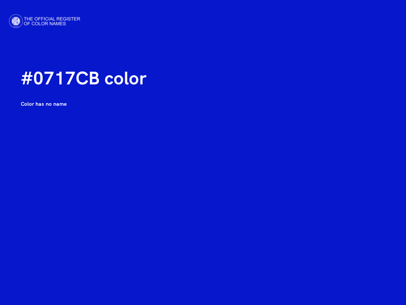 #0717CB color image