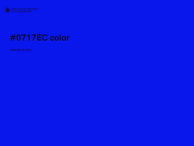 #0717EC color image