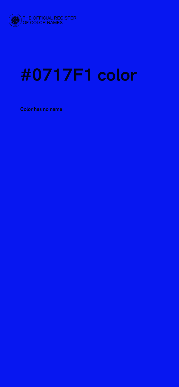 #0717F1 color image