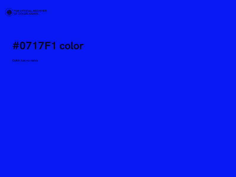 #0717F1 color image