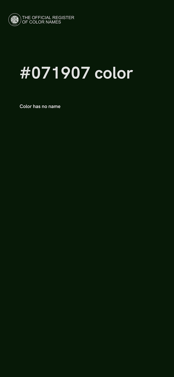 #071907 color image