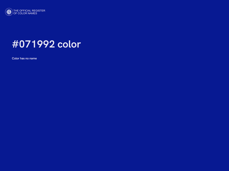 #071992 color image