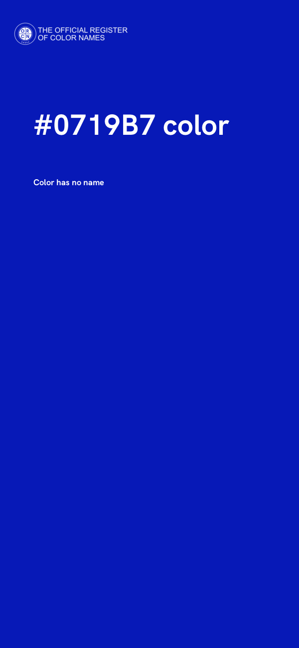 #0719B7 color image