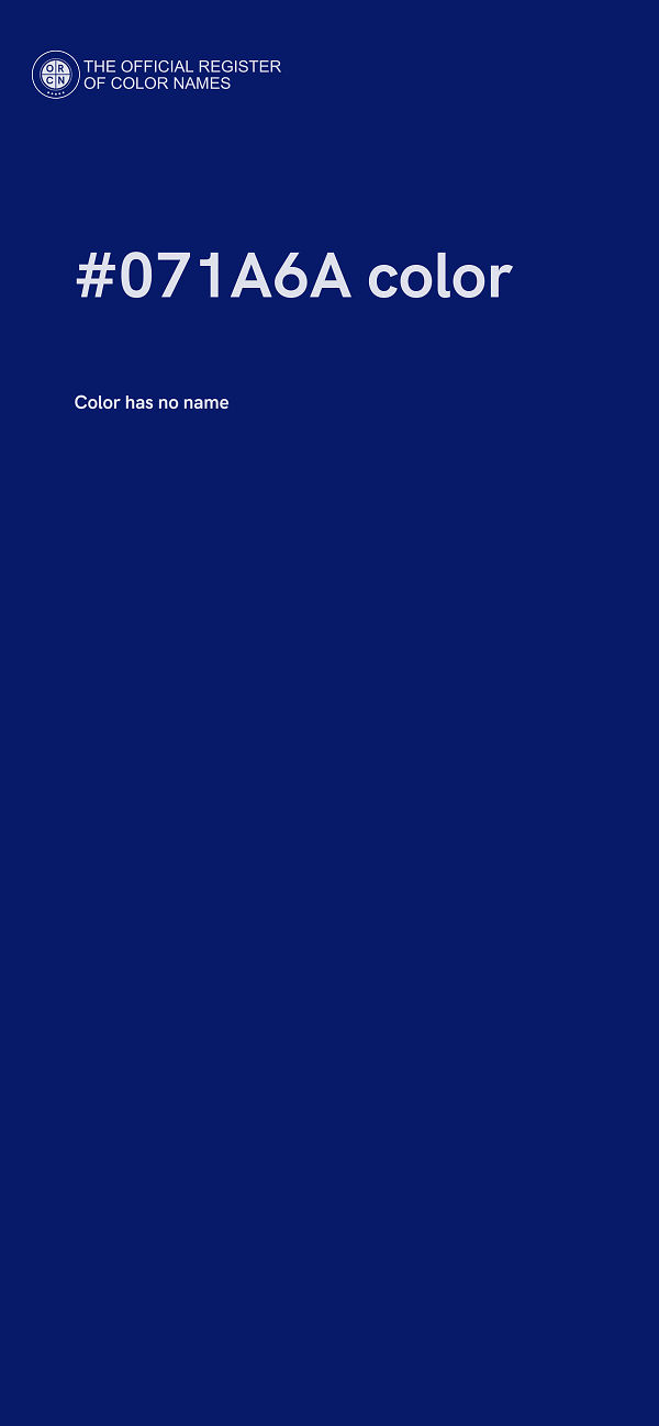 #071A6A color image