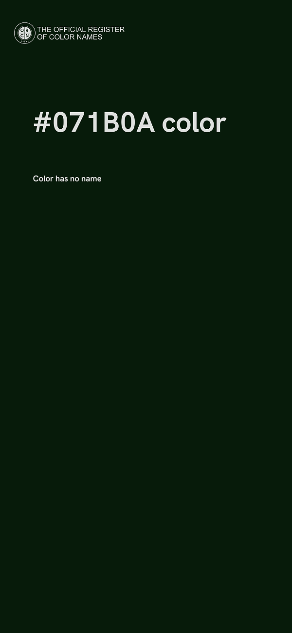 #071B0A color image