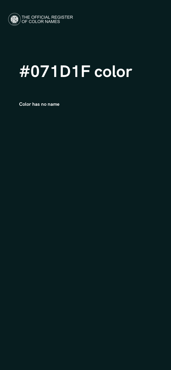 #071D1F color image