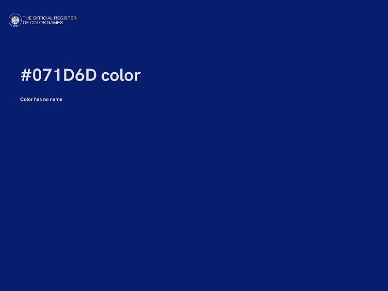 #071D6D color image