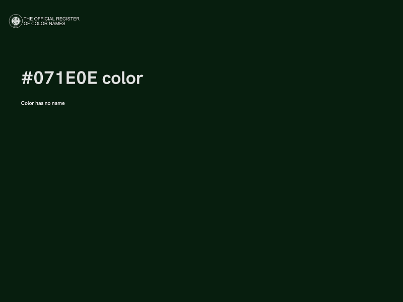 #071E0E color image