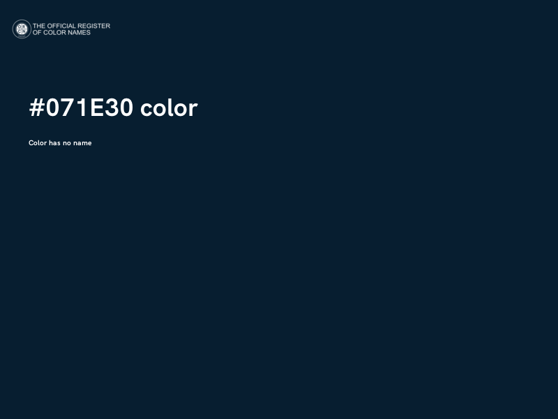 #071E30 color image