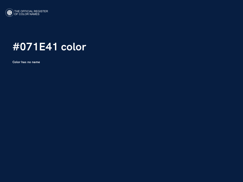 #071E41 color image