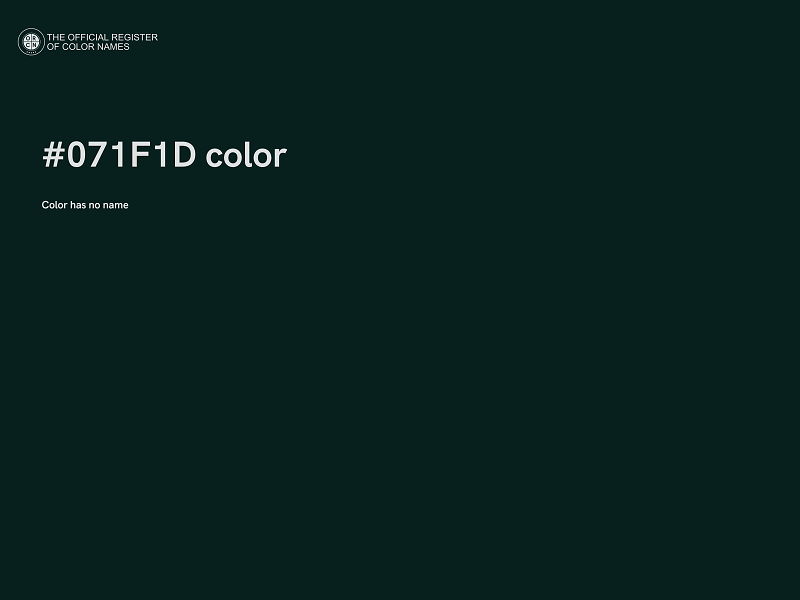 #071F1D color image