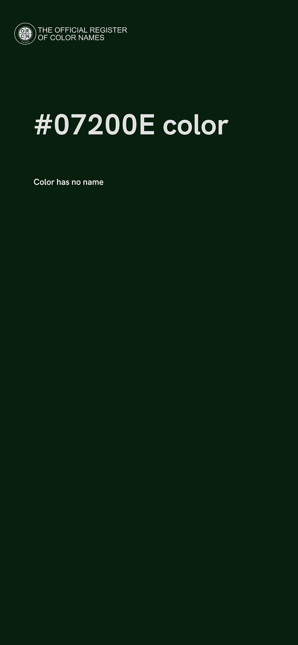 #07200E color image