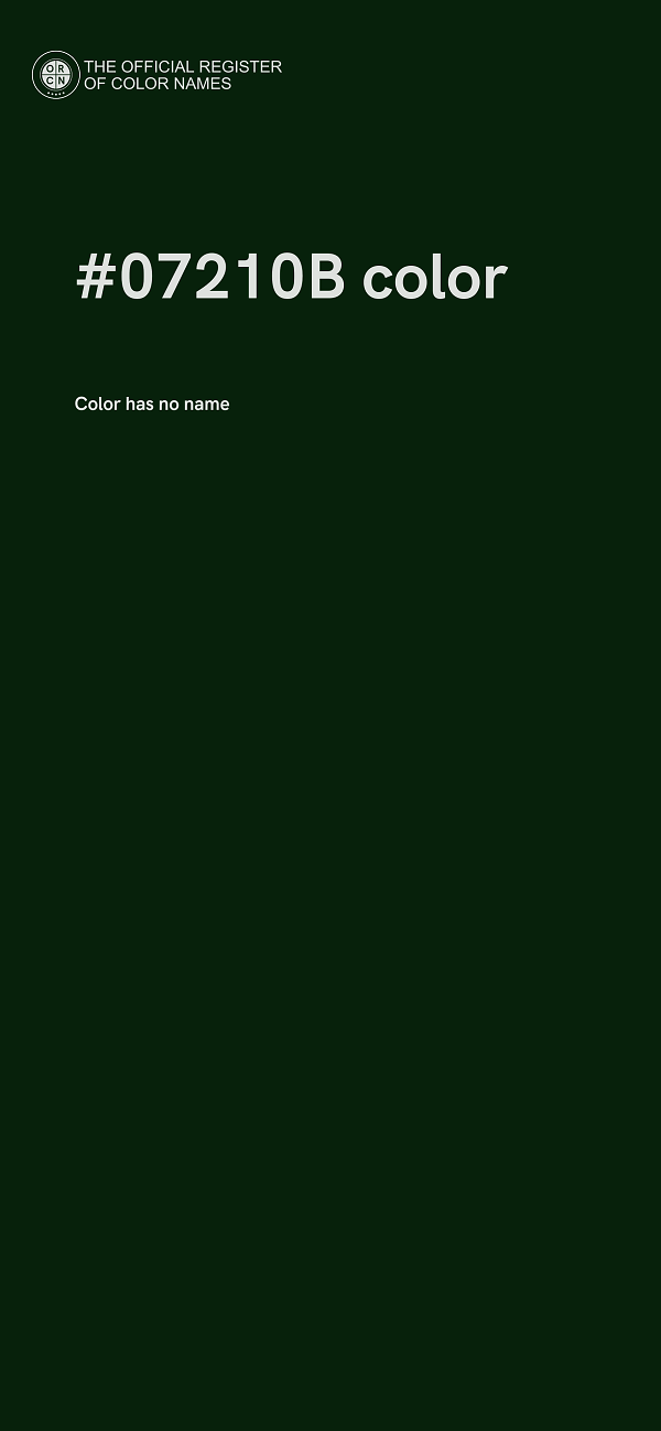 #07210B color image