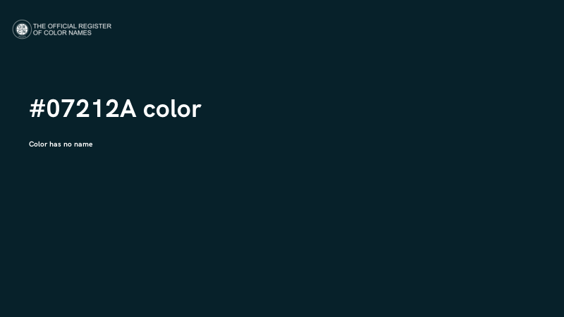 #07212A color image
