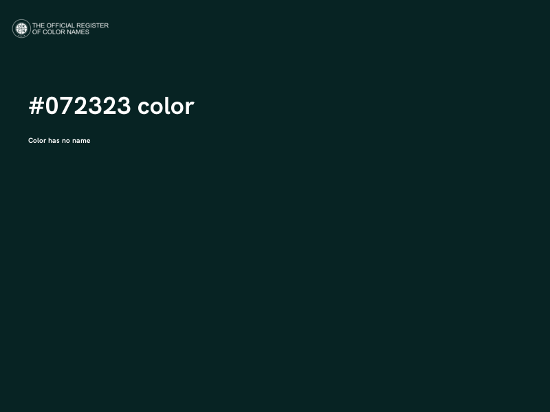 #072323 color image