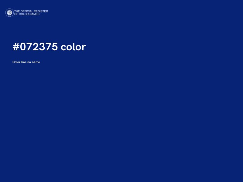 #072375 color image