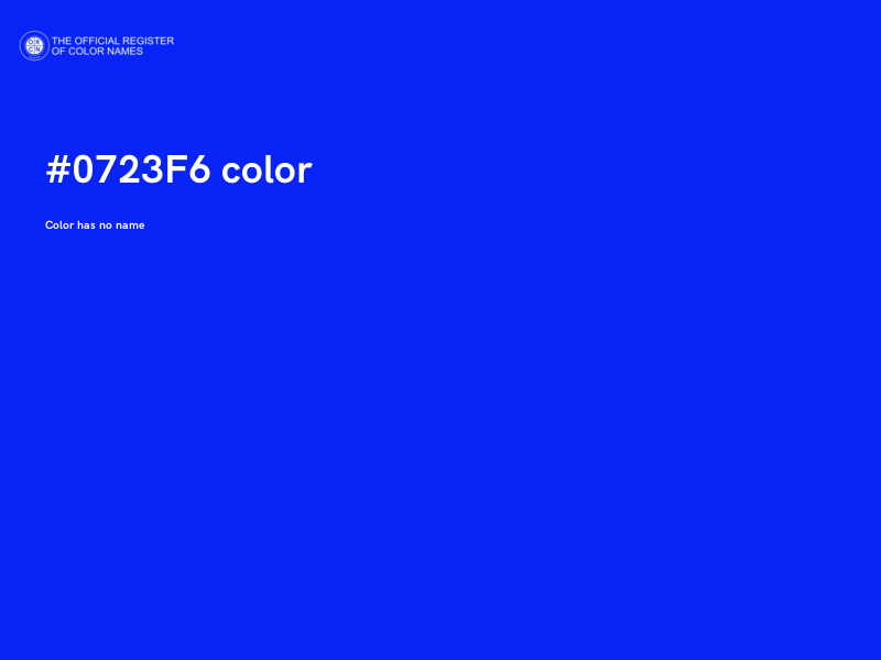 #0723F6 color image