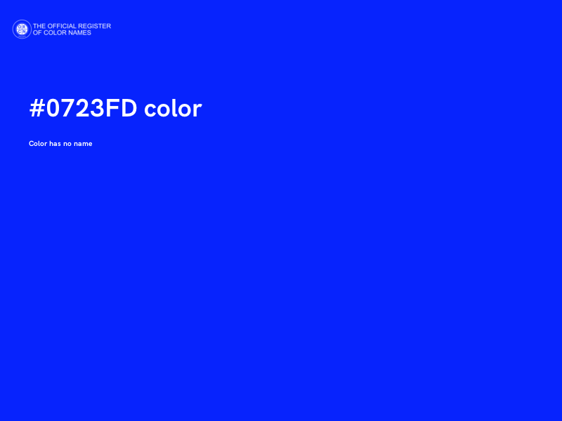 #0723FD color image