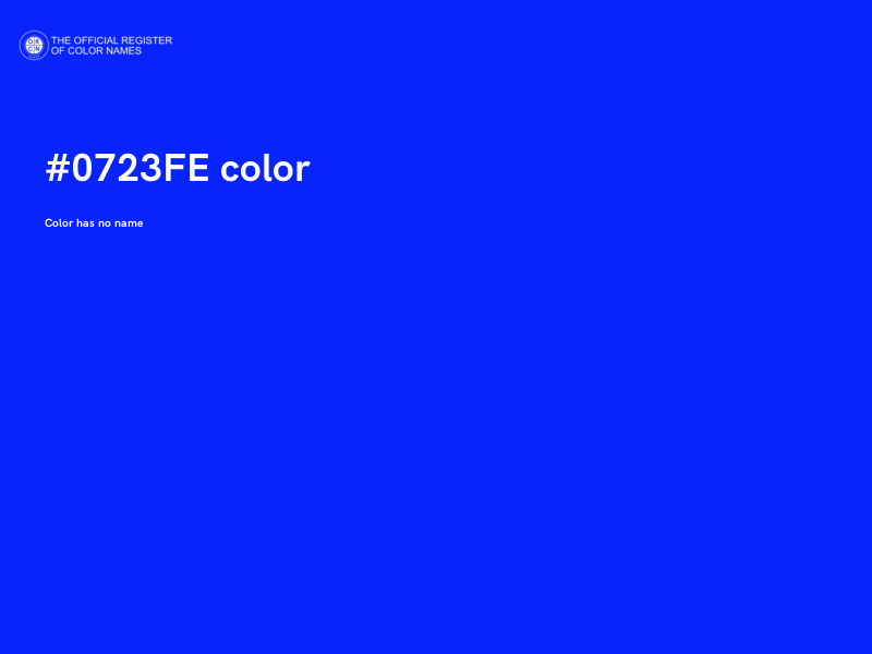 #0723FE color image