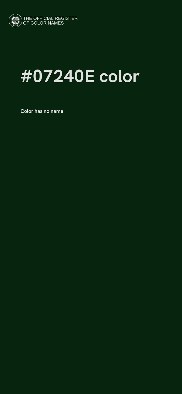 #07240E color image