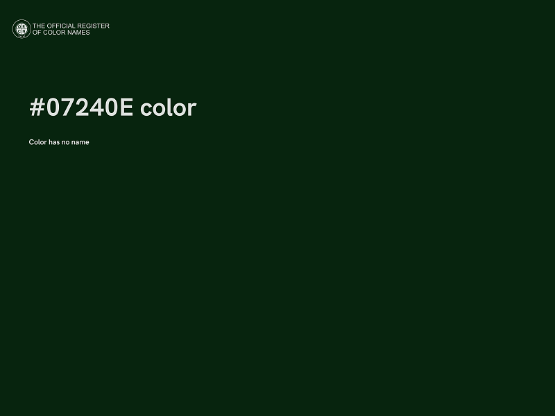 #07240E color image