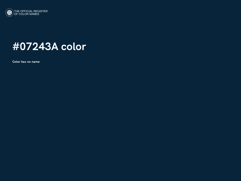 #07243A color image