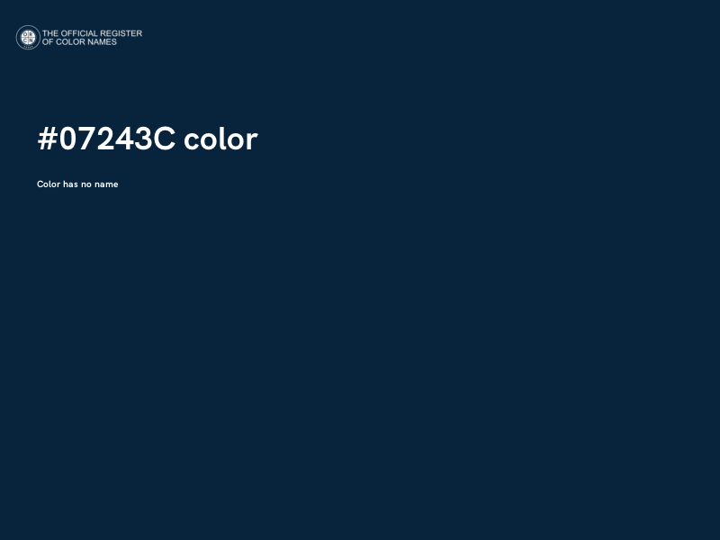 #07243C color image