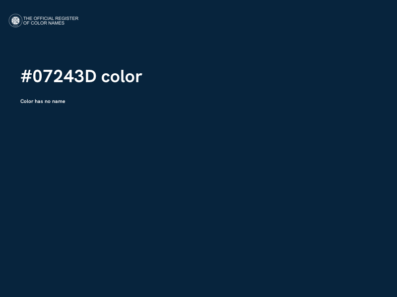 #07243D color image